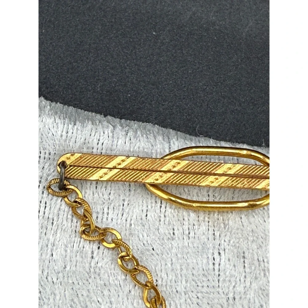 Vintage Dog Hickok Tie Bar Gold‎ Tone Scottie